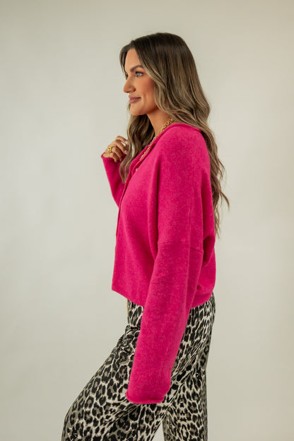 ON THE GO CARDIGAN | PINK