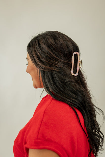 THE LARGE HARLOW CLAW CLIP | PINK