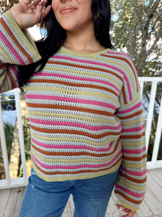 THE ORCHID OLIVE SWEATER