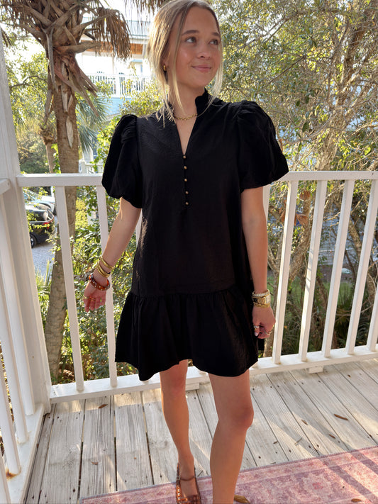 THE RICH TONES DRESS | BLACK