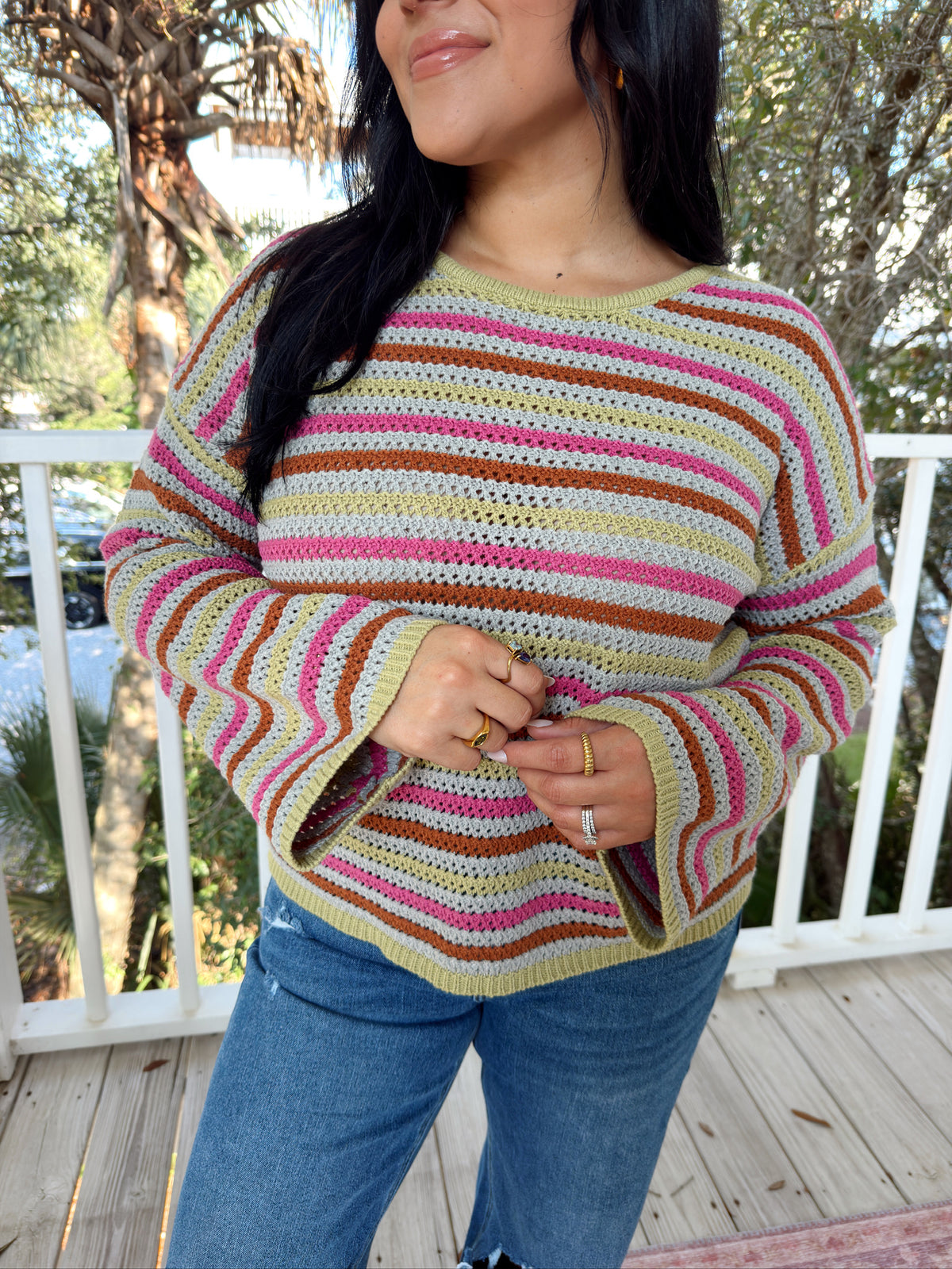 THE ORCHID OLIVE SWEATER