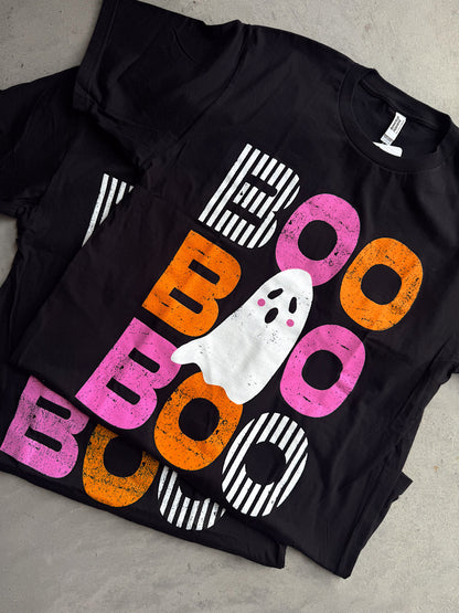 BOO, BOO, BOO BLACK TEE