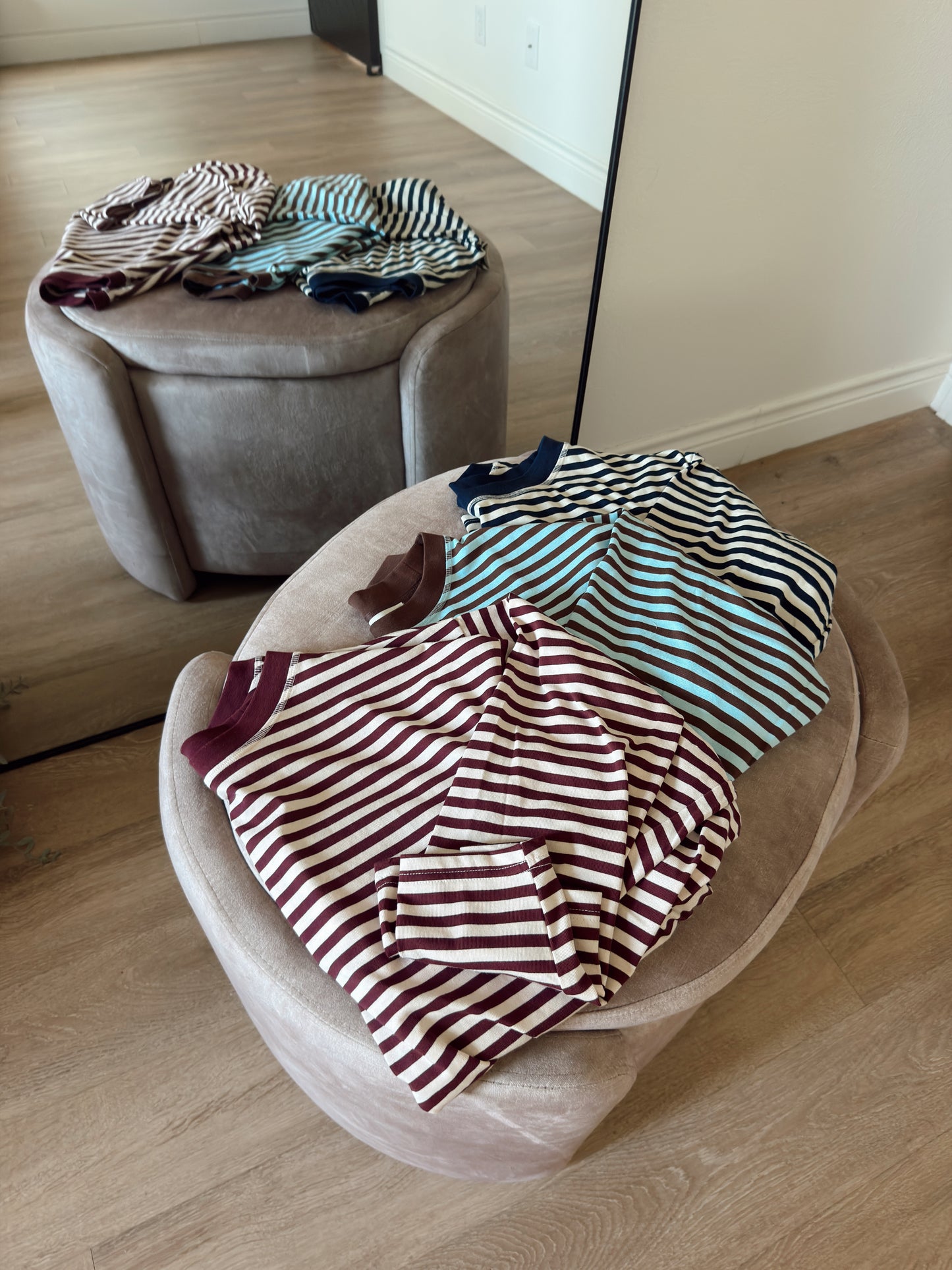 EASY DOES IT STRIPE TOP | NAVY + IVORY