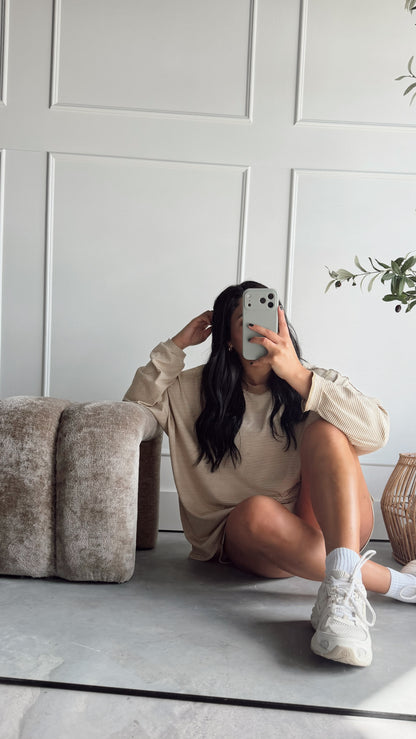THE STRIPED LATTE SET | TOP ONLY
