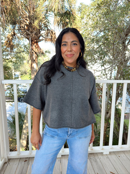 THE OVERSIZED CREWNECK | CHARCOAL