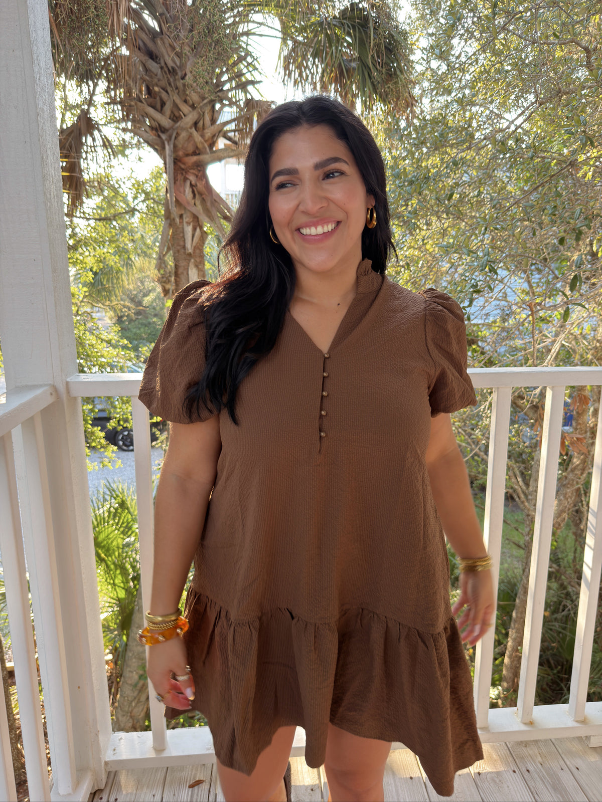 THE RICH TONES DRESS | BROWN