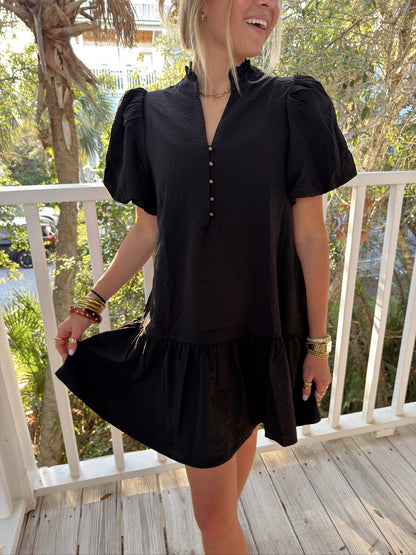 THE RICH TONES DRESS | BLACK