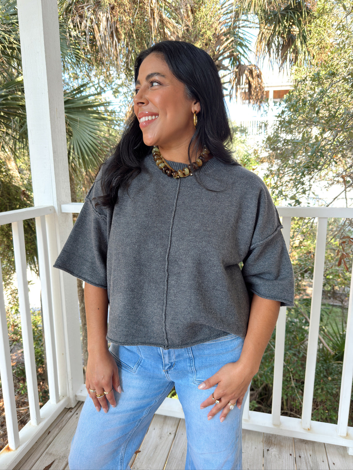 THE OVERSIZED CREWNECK | CHARCOAL