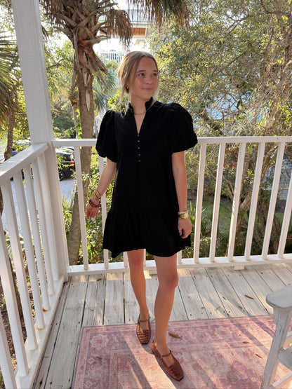 THE RICH TONES DRESS | BLACK