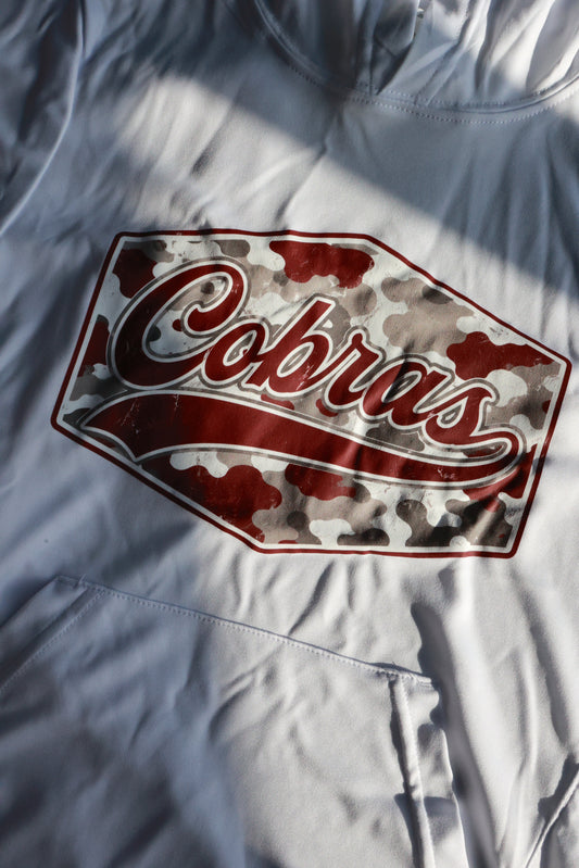 BOYS COBRAS CAMO HOODED TEE
