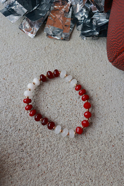 THE BEADED BRACELET | MAROON