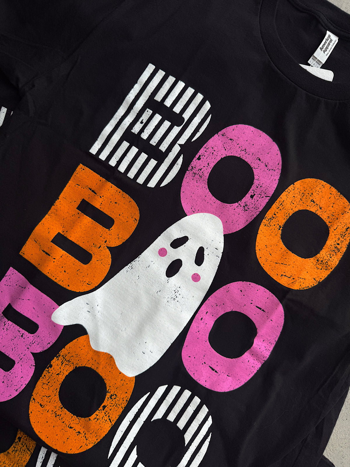 BOO, BOO, BOO BLACK TEE
