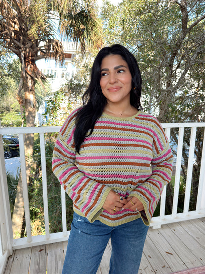 THE ORCHID OLIVE SWEATER