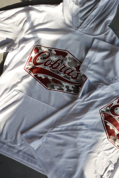 BOYS COBRAS CAMO HOODED TEE