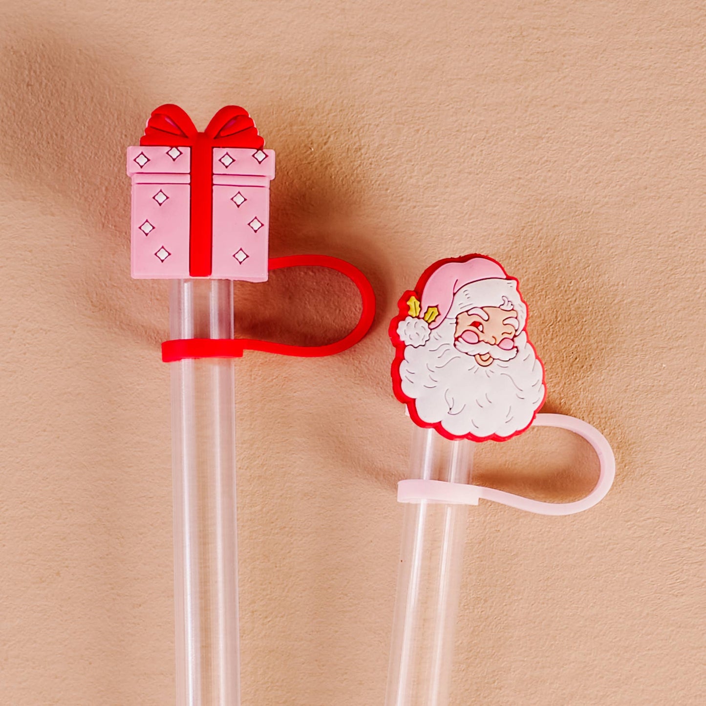 STRAW TOPPER SET | JOLLY SANTA