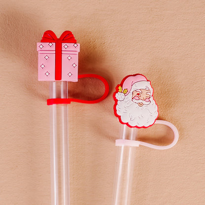 STRAW TOPPER SET | JOLLY SANTA