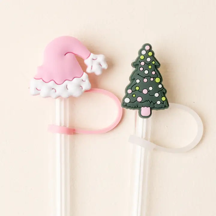 STRAW TOPPER SET | SANTA BABY