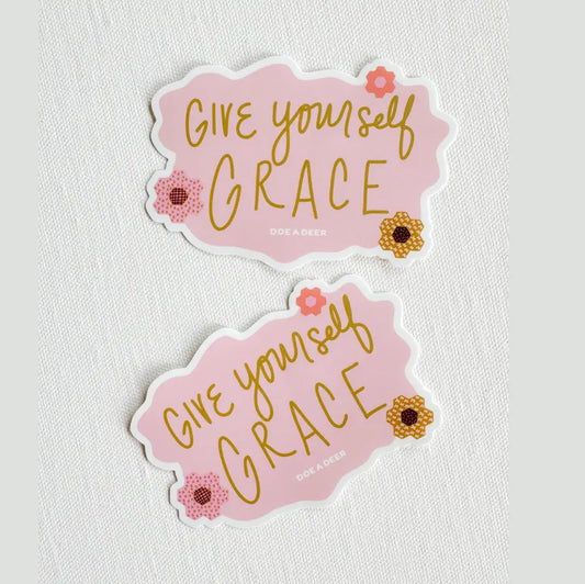 GIVE YOURSELF GRACE | STICKER