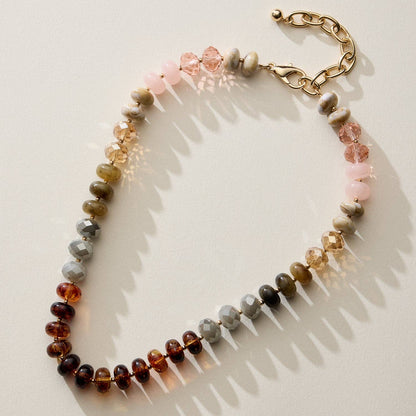 THE CHUNKY BEADED NECKLACE | NATURAL