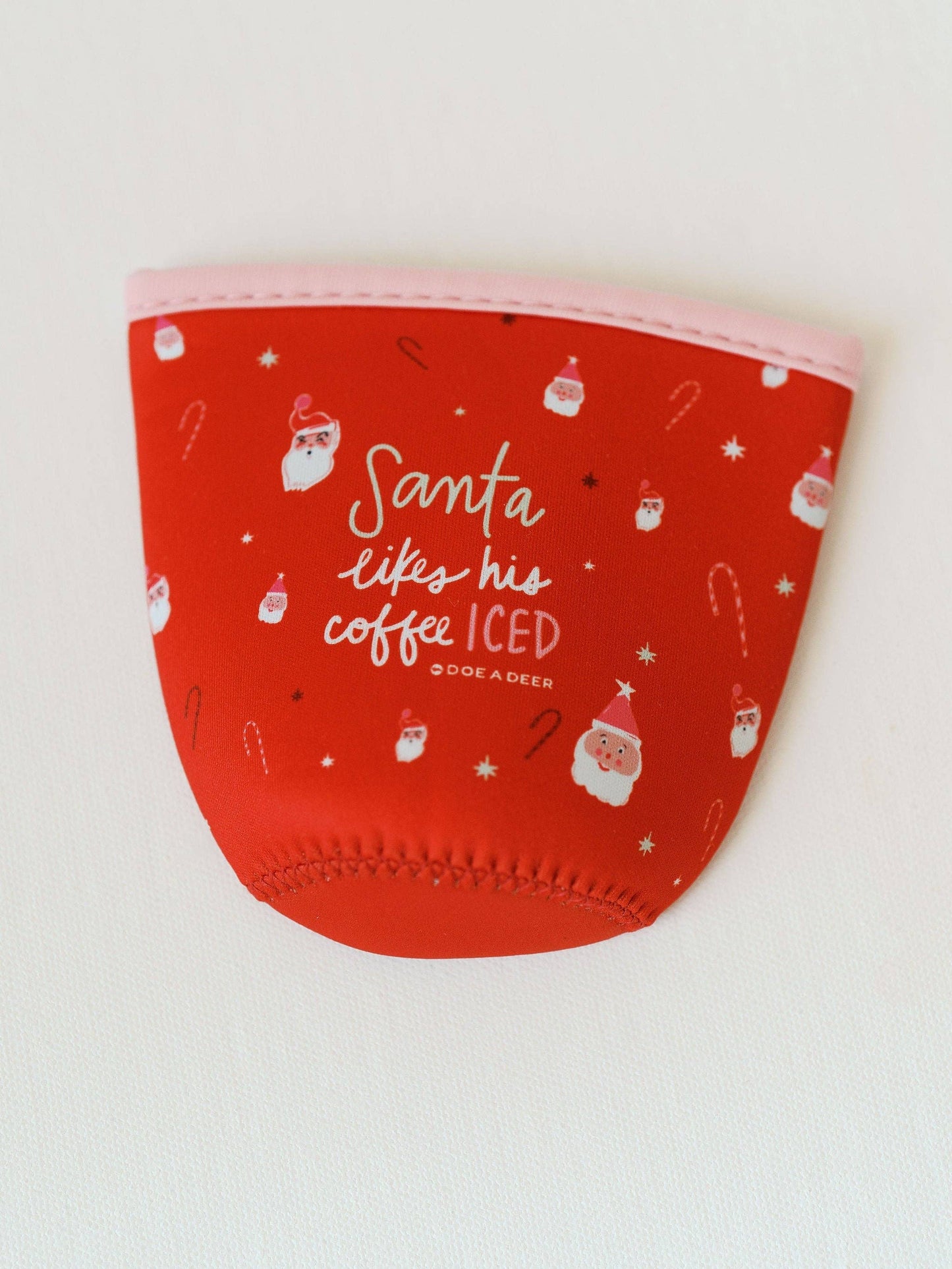 SANTA LIKES HIS COFFEE ICED | HOLIDAY KOOZIE